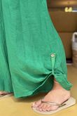 Pure Linen Jensen Hook Up Palazzo Emerald 